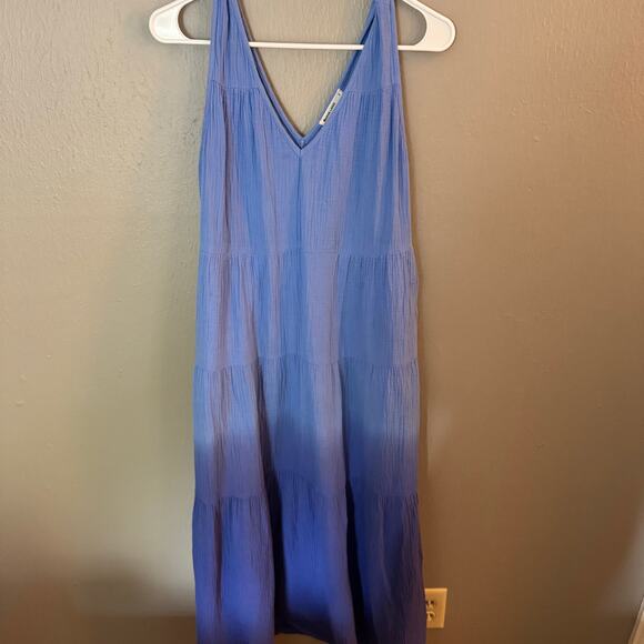 MARINE LAYER Corrine Ombre Cotton Guaze Maxi Dress Size Small - Picture 2 of 7